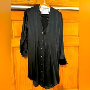 Theory Black Shirt Dress